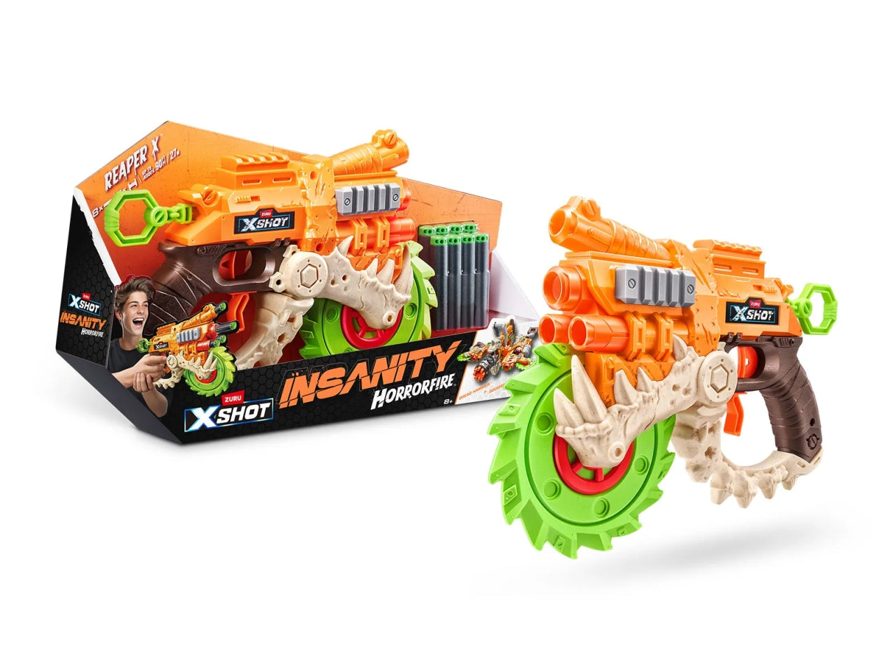 X-shot insanity s. 1 horrorfire + 8 darts | Mattel