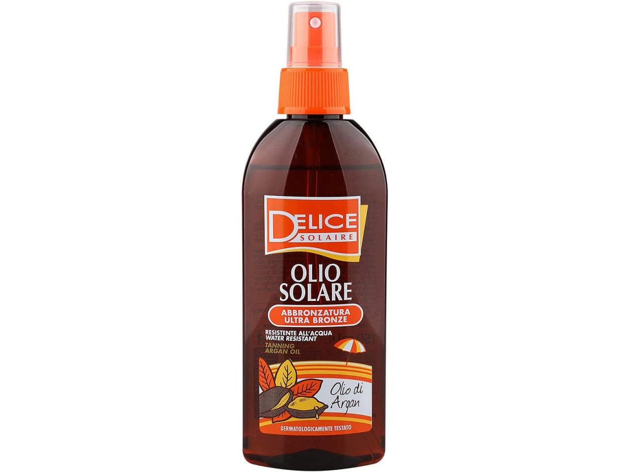Delice olio solare abbronzante argan 150ml