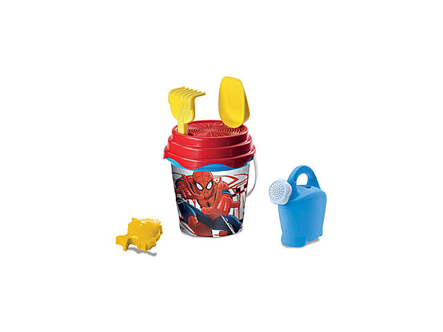 Set giochi da spiaggia con annaffiatoio spiderman diametro 17cm