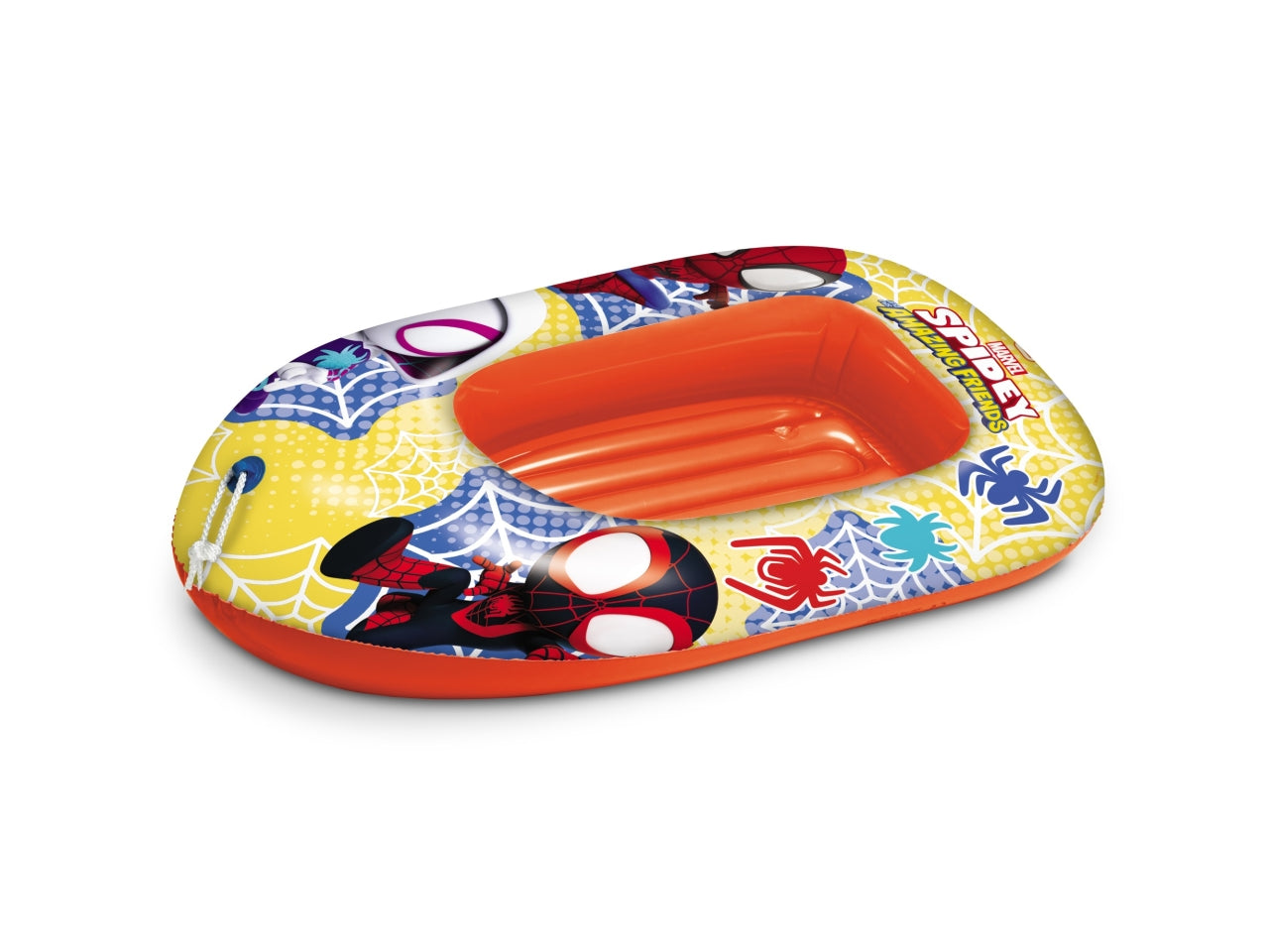 Canotto Spidey per bambino rosso e giallo lunghezza 112 cm