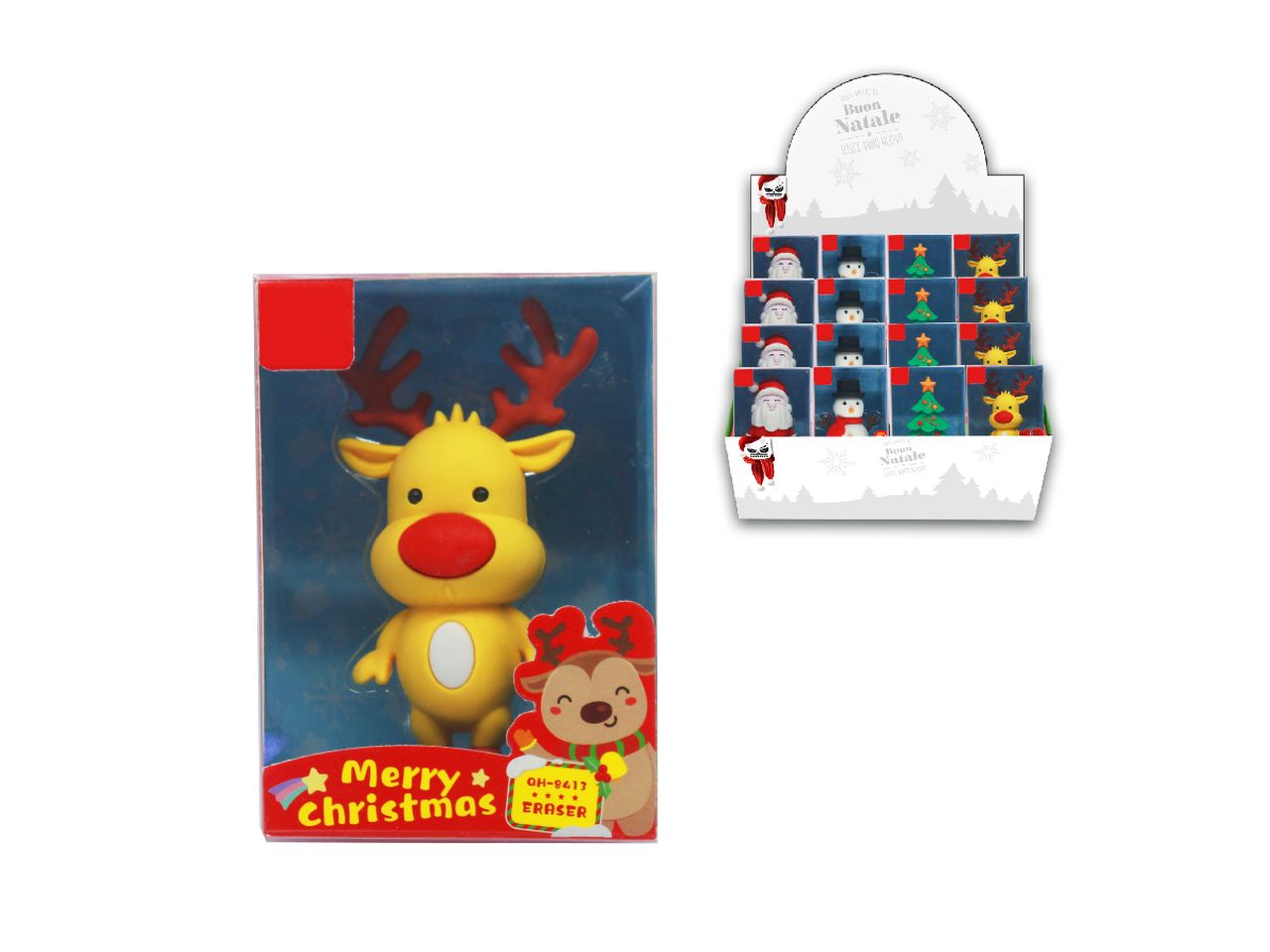 Maxi gomma natalizia 3d 7,5x6,6cm