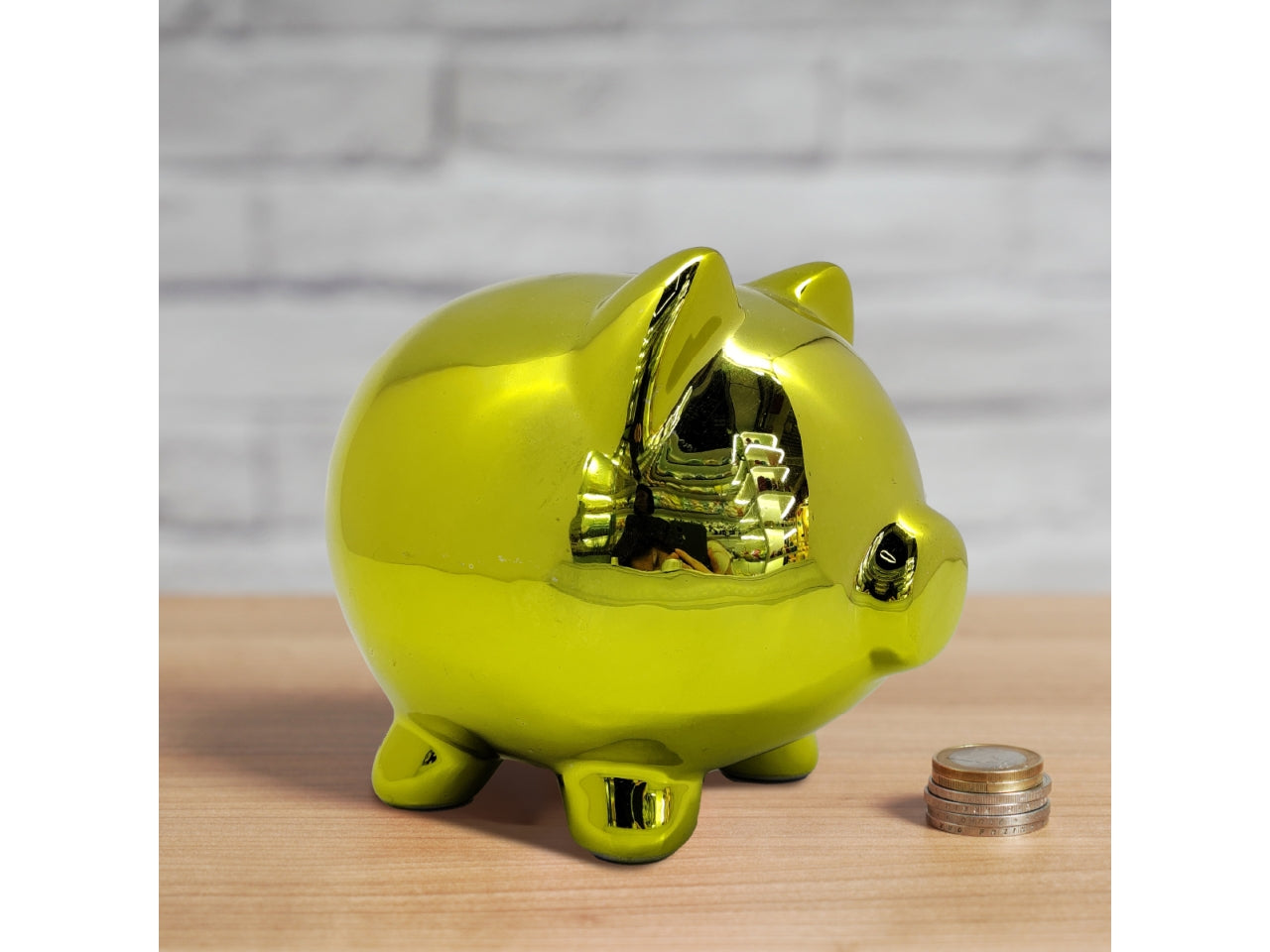 Salvadanaio maialino metal