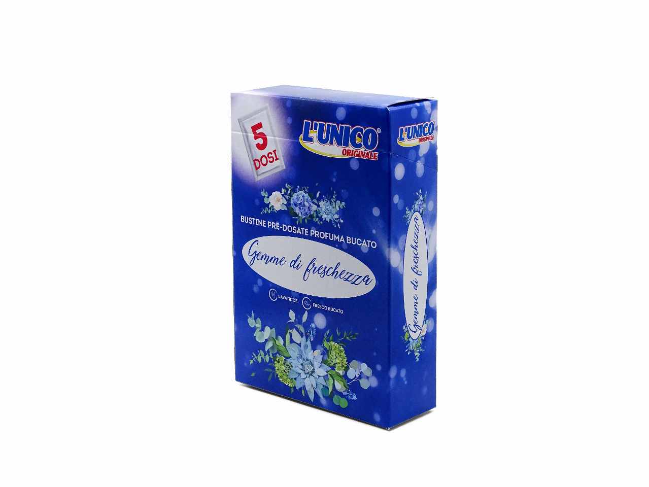 Gemme di freschezza blu aria di primavera bustine predosate profuma bucato 4 pezzi