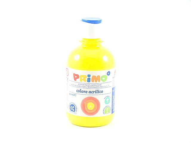 Tempera acrilica Primo in giallo 300 ml