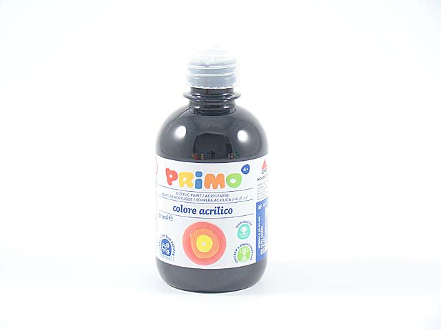 Tempera acrilica Primo in nero 300 ml