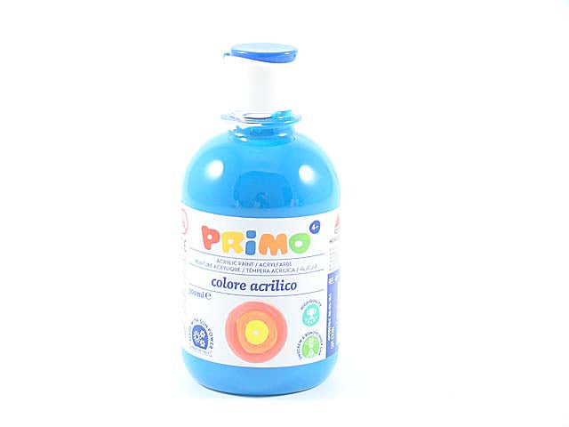 Tempera acrilica Primo in blu ciano 300 ml