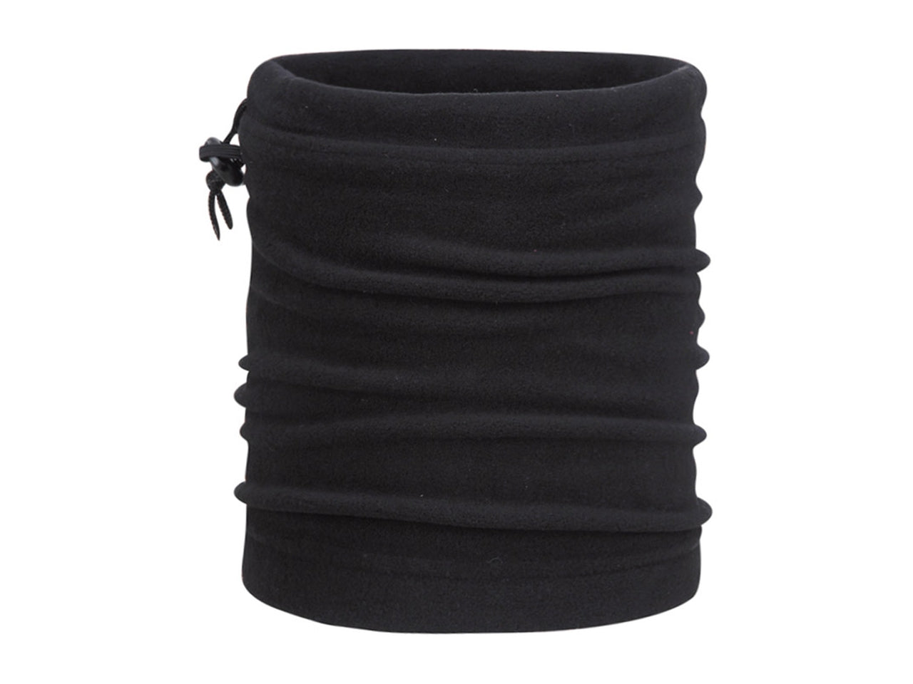 Scaldacollo taglia unica multifunzione in pile tinta unita 24xh.26cm nero