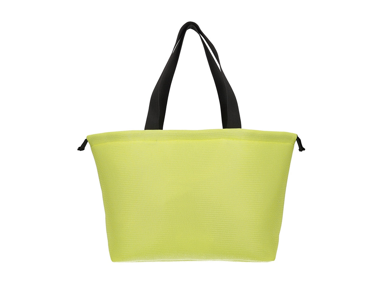 Borsa a sacco con coulisse di chiusura e corde trekking 38x30x16cm lime