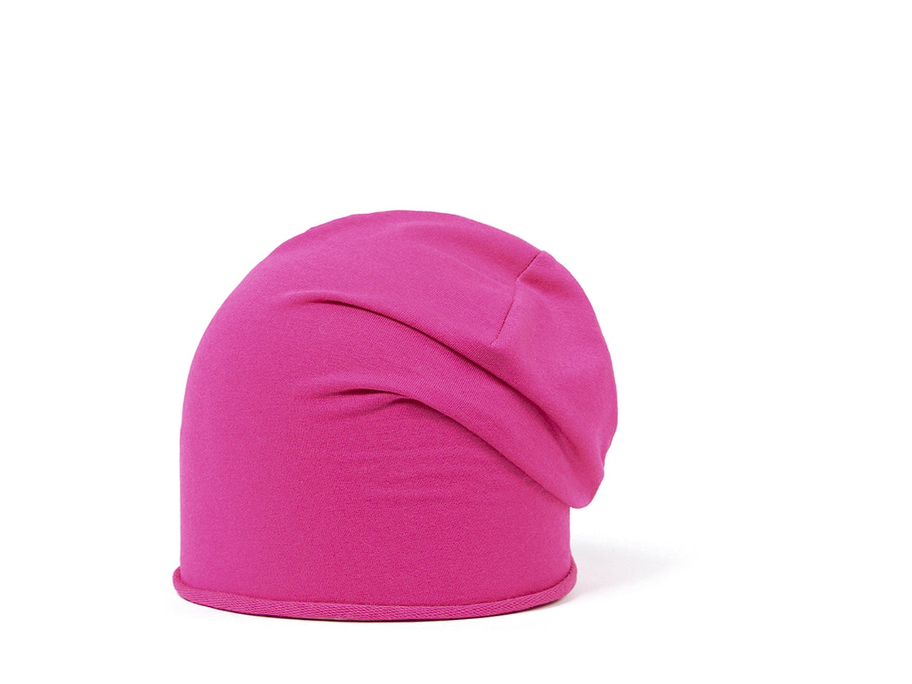 Cappello oversize jersey tinta unita bambino fuxia small