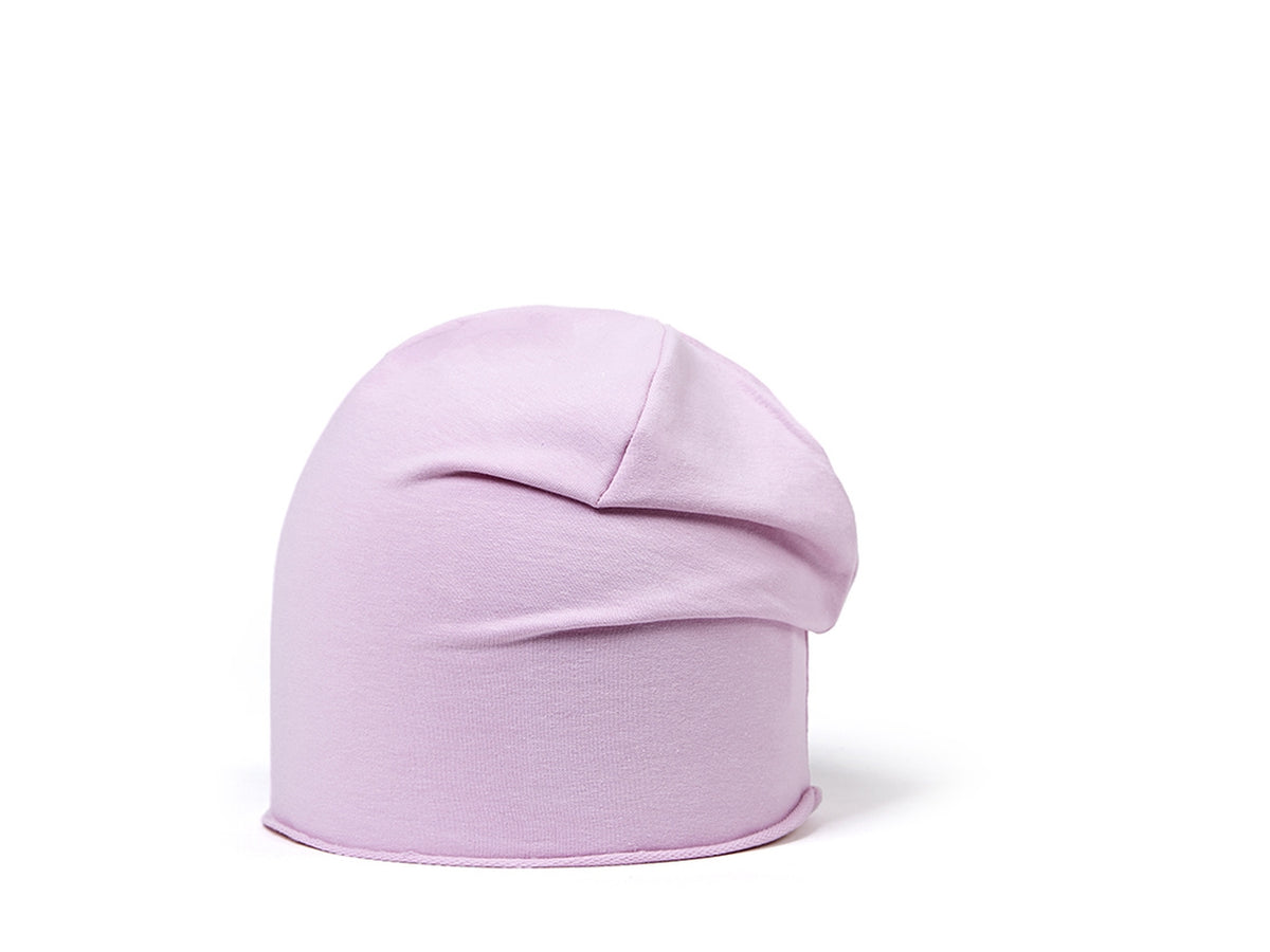 Cappello oversize jersey tinta unita bambino rosa small