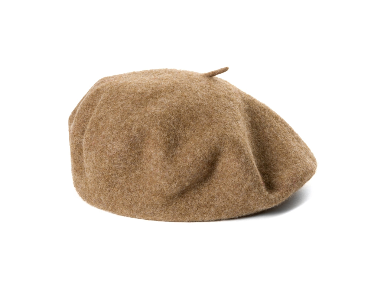 Basco lana tinta unita cammello