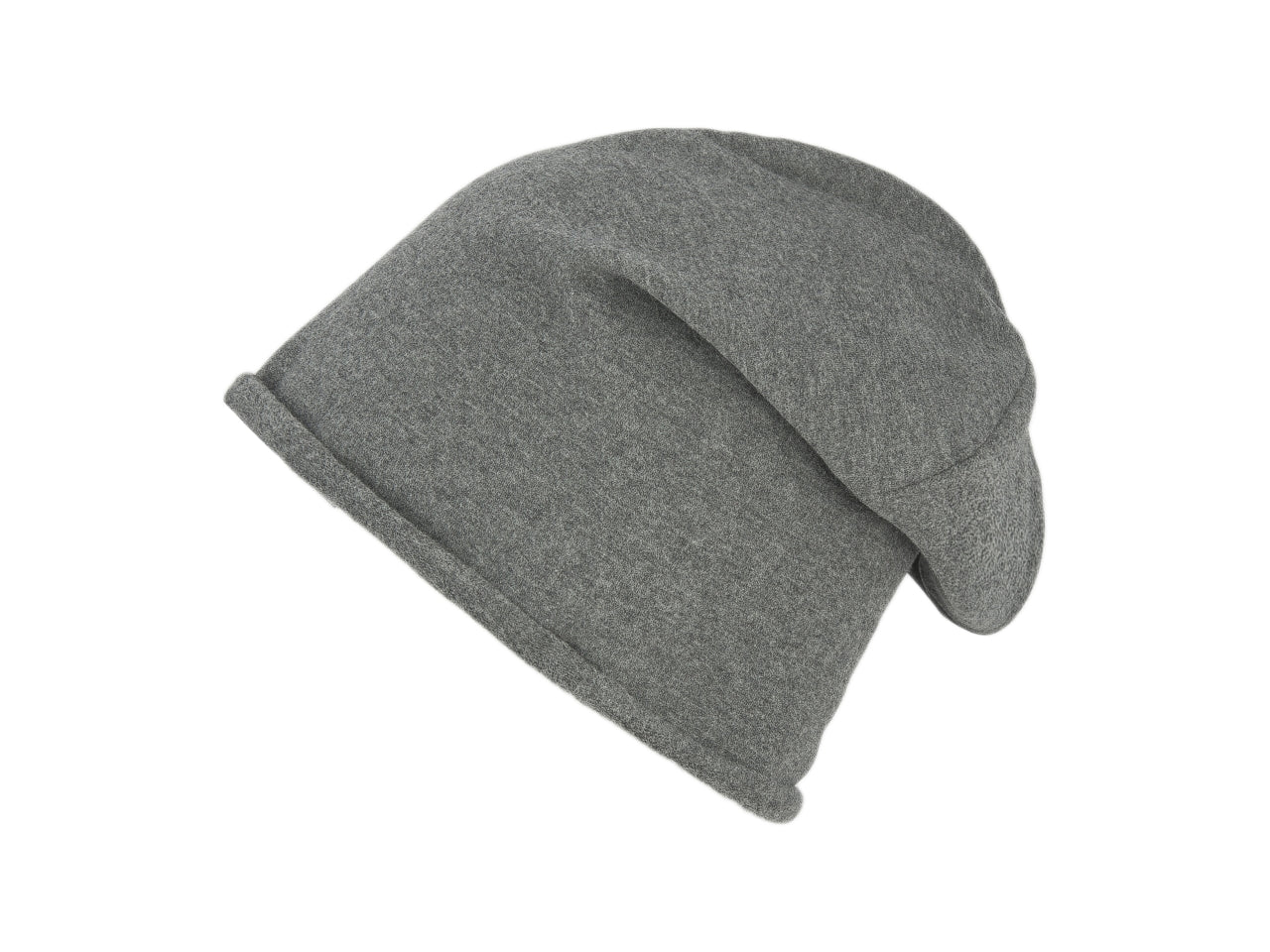 Berretto oversize felpa tinta unita adulto grigio medio