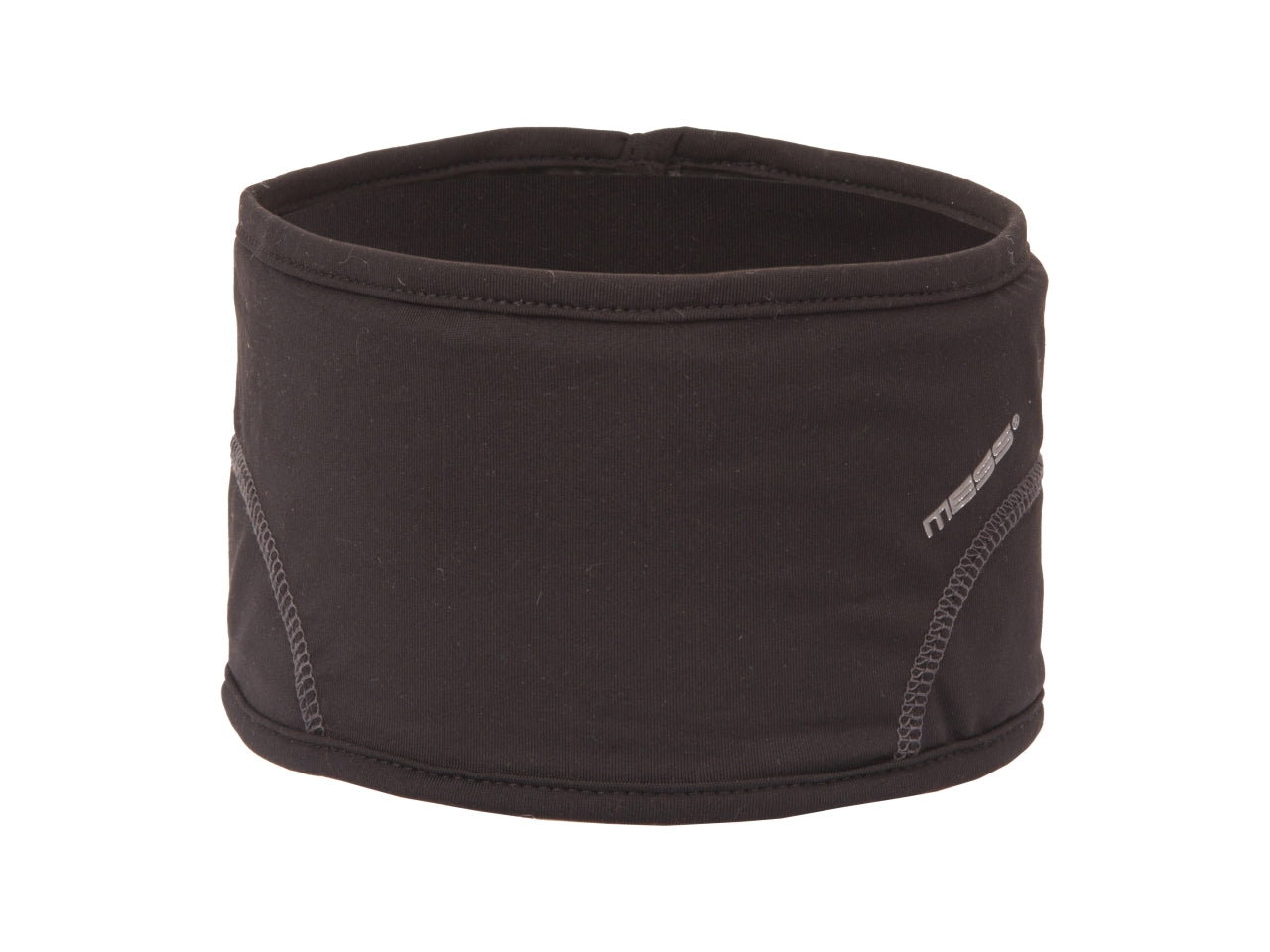 Fascia running in morbido tessuto tecnico garzato nero