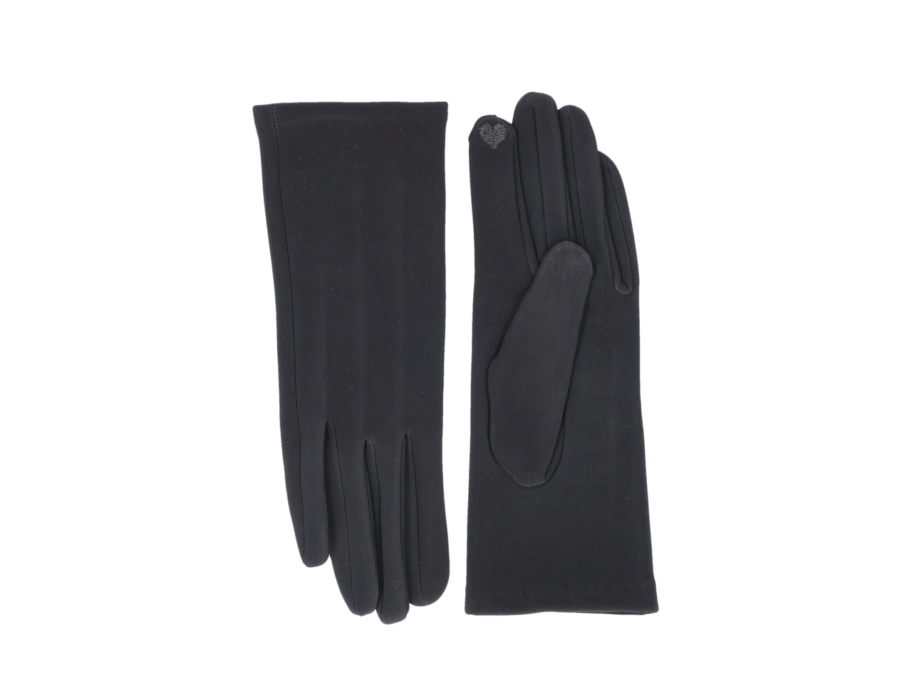 Guanto tinta unita nero