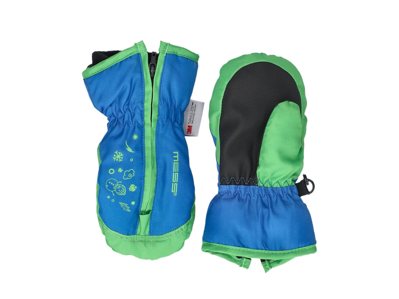 Muffola sci bambino multicolore con chiusura zip royal taglie assortite