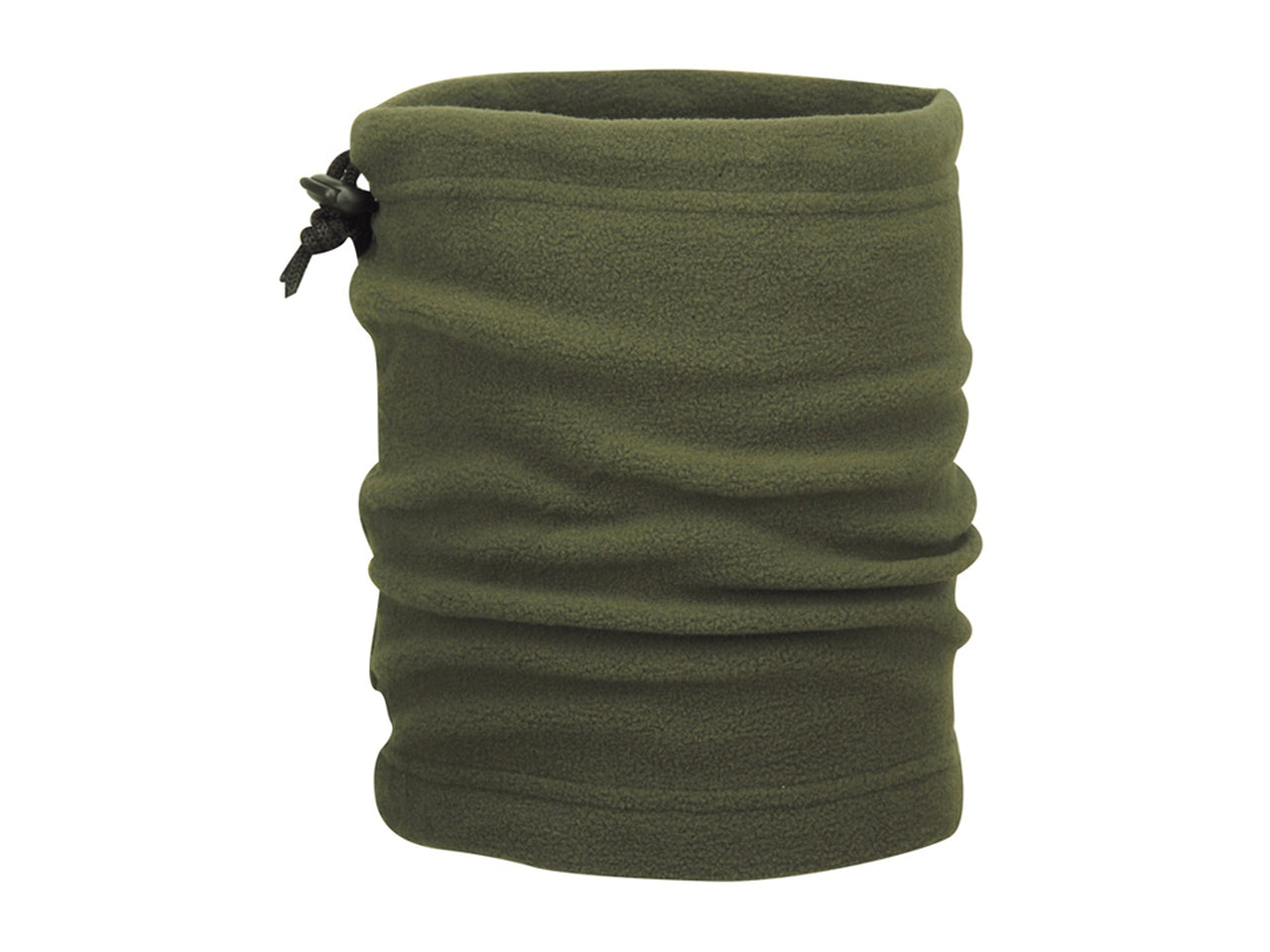 Scaldacollo multifunzione pile tinta unita 24xh.26cm verde oliva