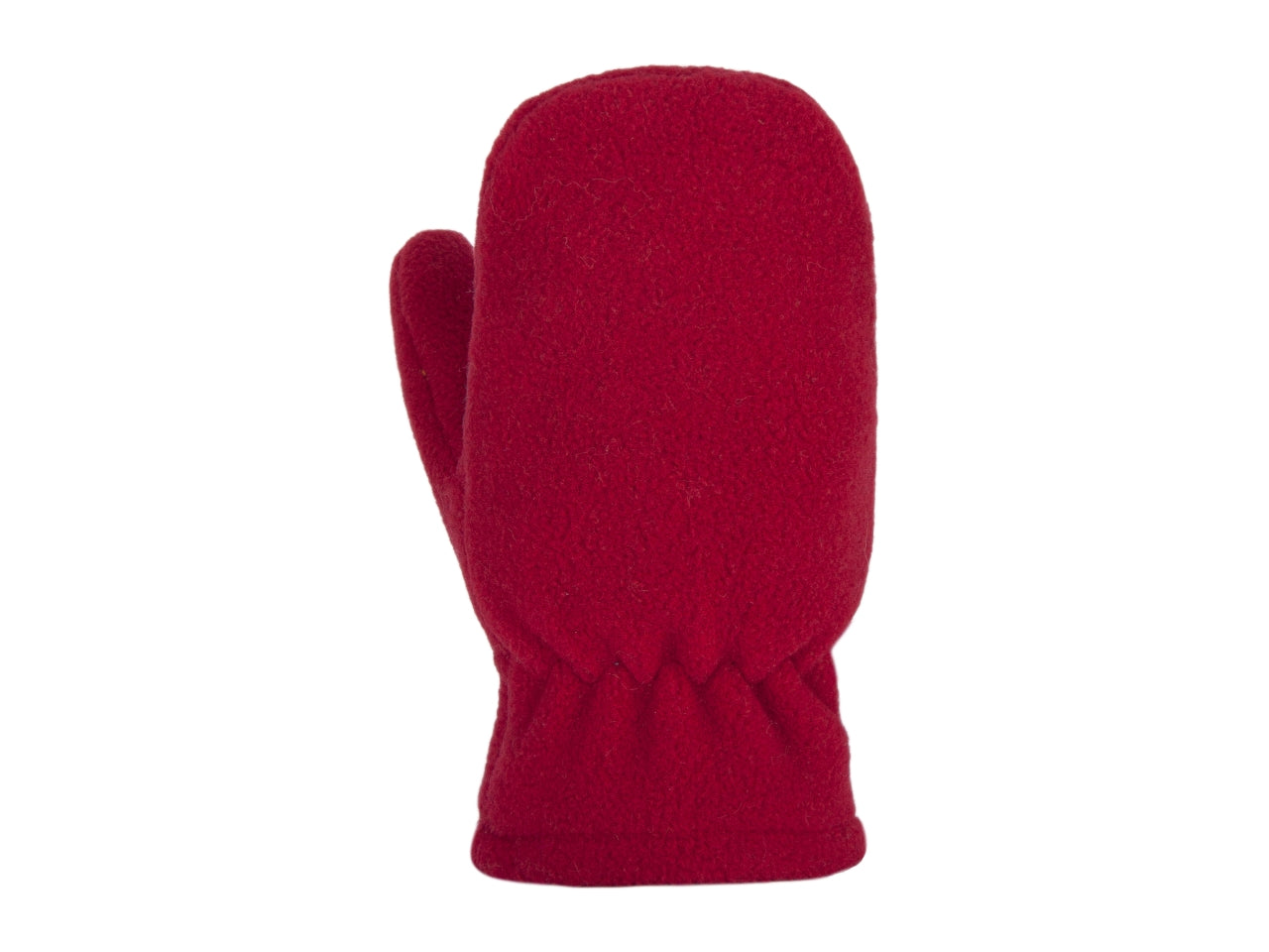 Muffola pile tinta unita baby 2/4 anni rosso