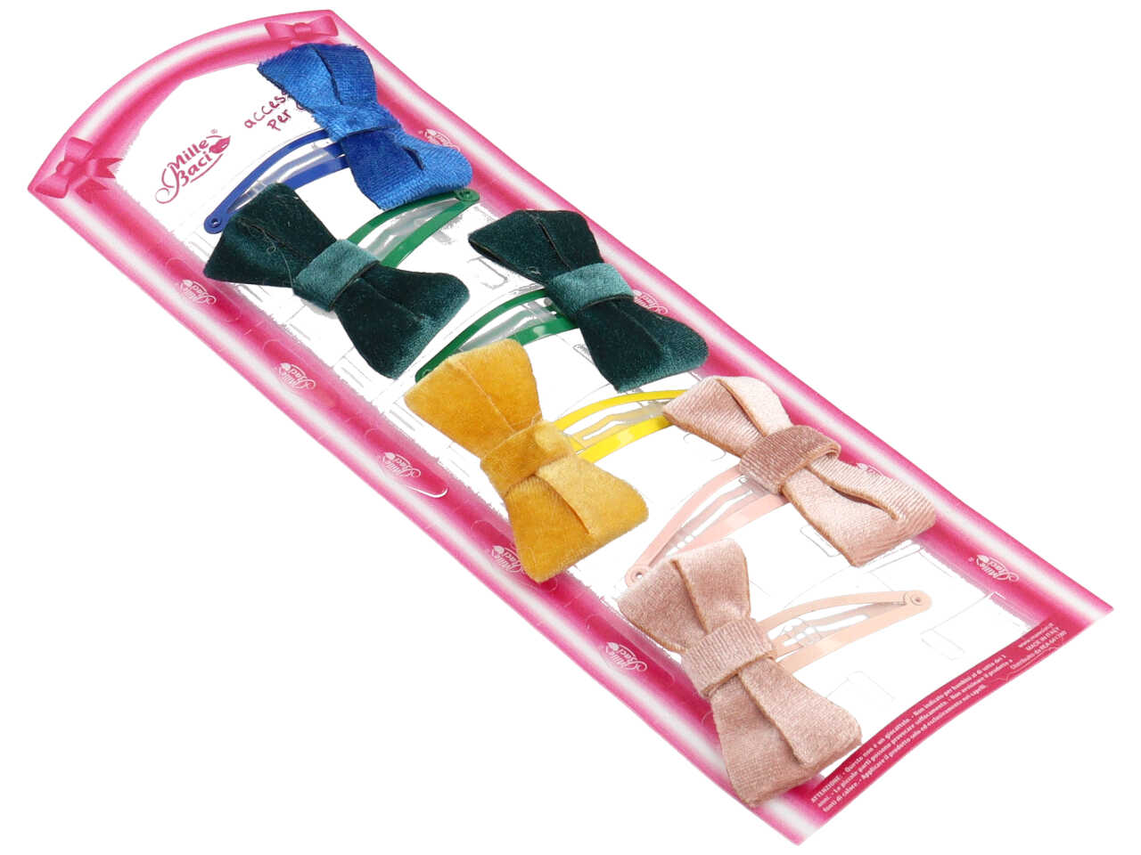 Click clack con fiocco pa-118 in velluto