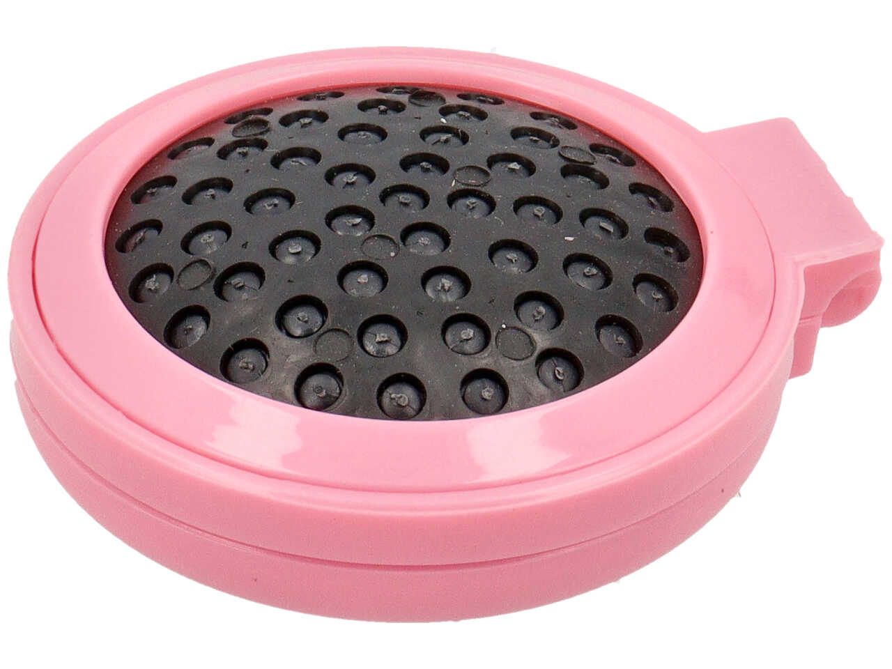 Spazzola con specchio color rosa