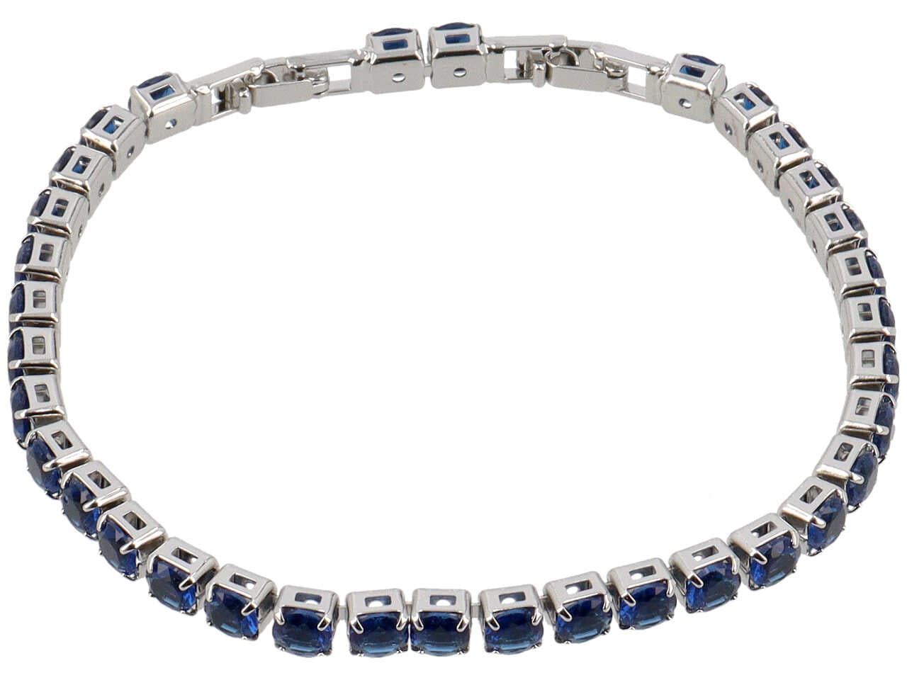 Bracciale tennis blu 5mm