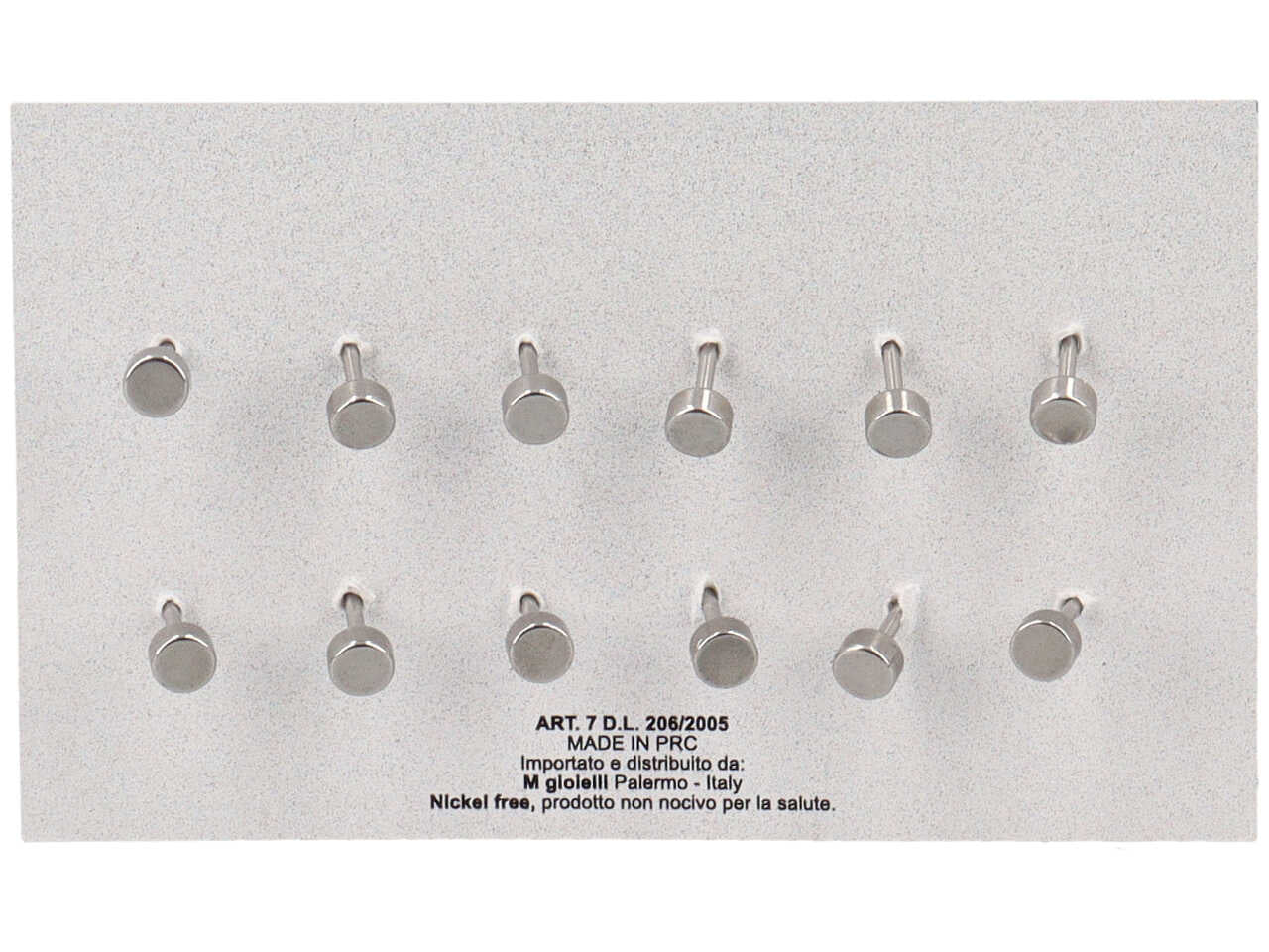 Orecchini a forma di cuore smaltati in 5 diversi colori - la confezione contiene 6 paia