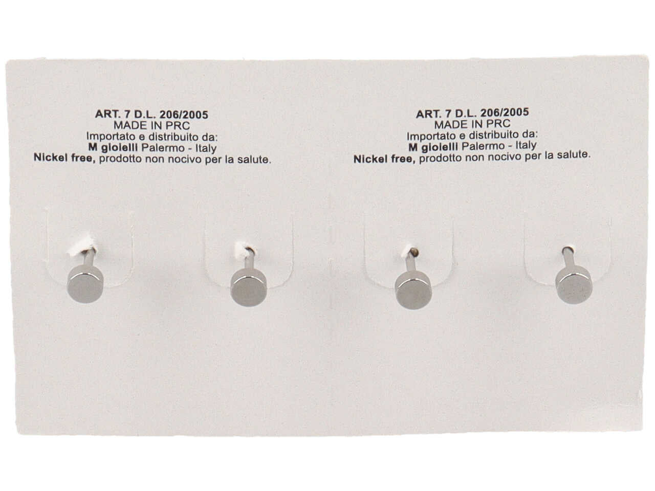 Orecchini tondi neri - la confezione contiene 2 paia