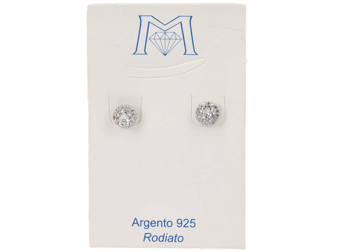 Orecchini pietra tonda cristal