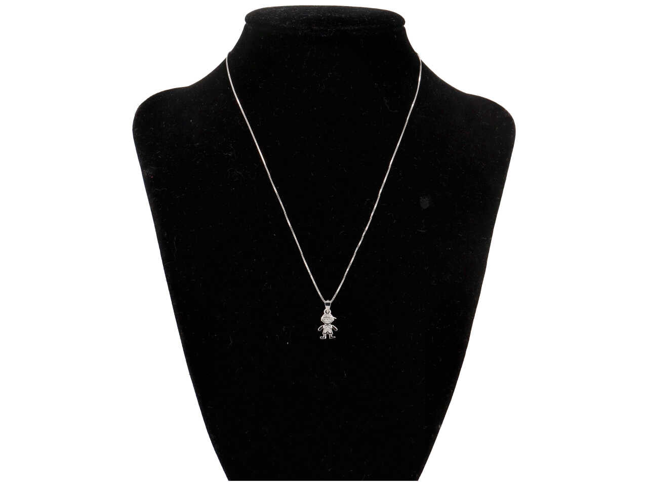Pendente bimbo zirconato con catena