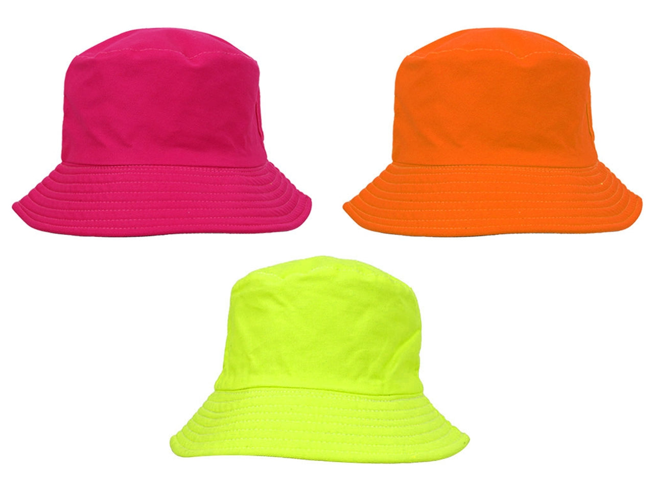 Cappello pescatore unisex fluo in cotone taglia 55/57, Madrid- M@rea