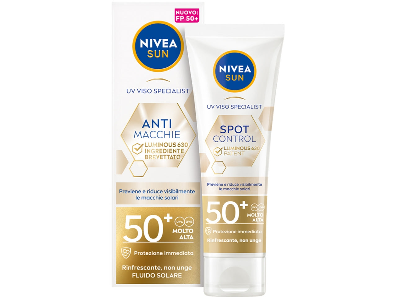 Nivea crema viso solare lumionous fp50+ 40ml $