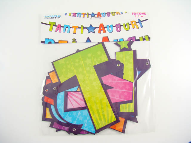 Festone tanti auguri 3mt 4642