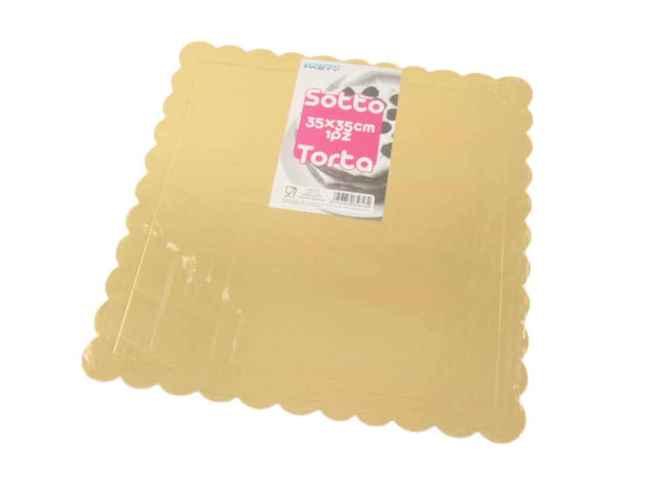 Sotto torta 35x35cm oro 6134