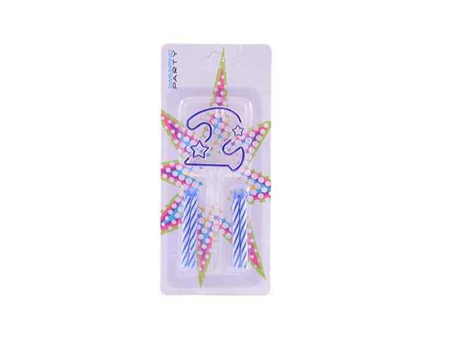 Candelina blu n.2 0024