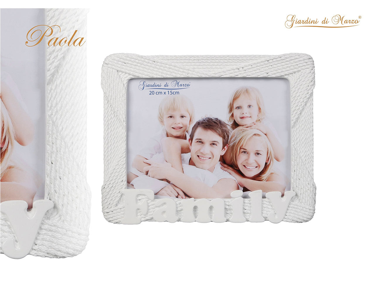 Family portafoto bianco 15x20cm