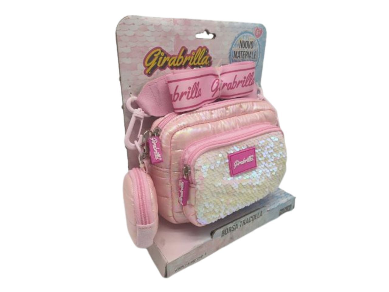 Girabrilla puffer borsa pochette assortito