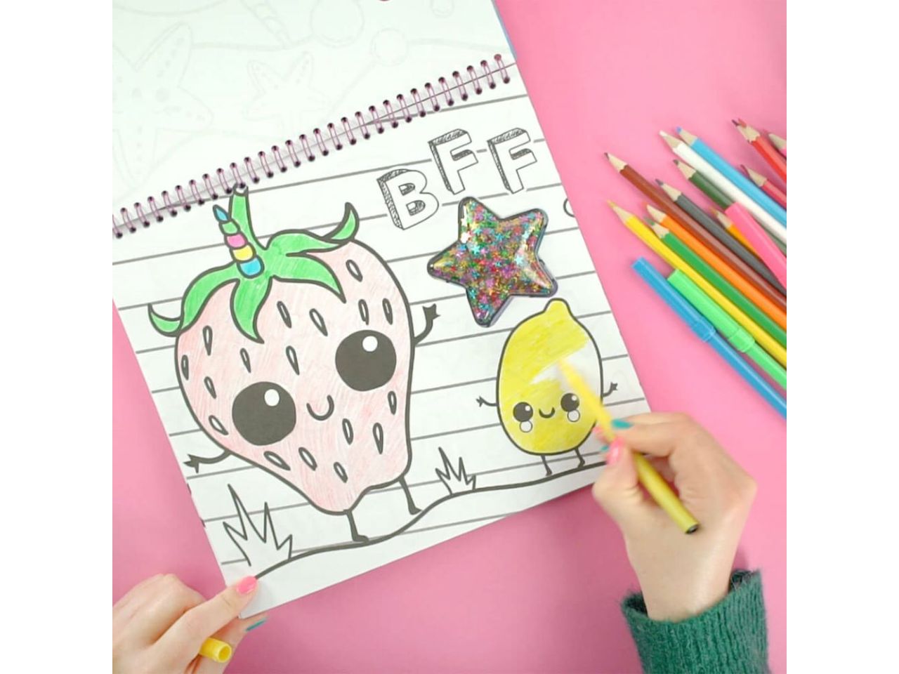 Girabrilla book magic unicorn - libro da disegno