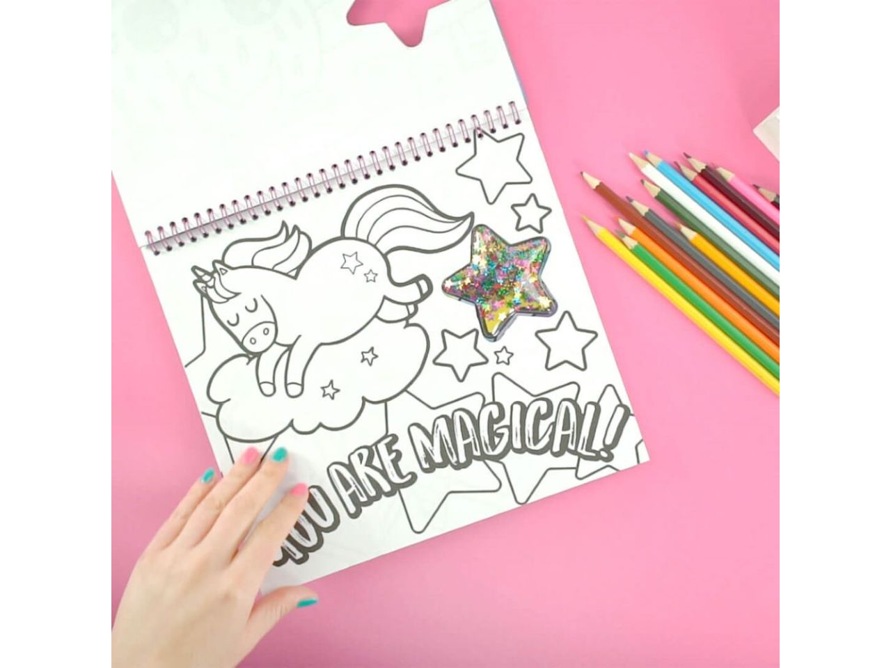 Girabrilla book magic unicorn - libro da disegno