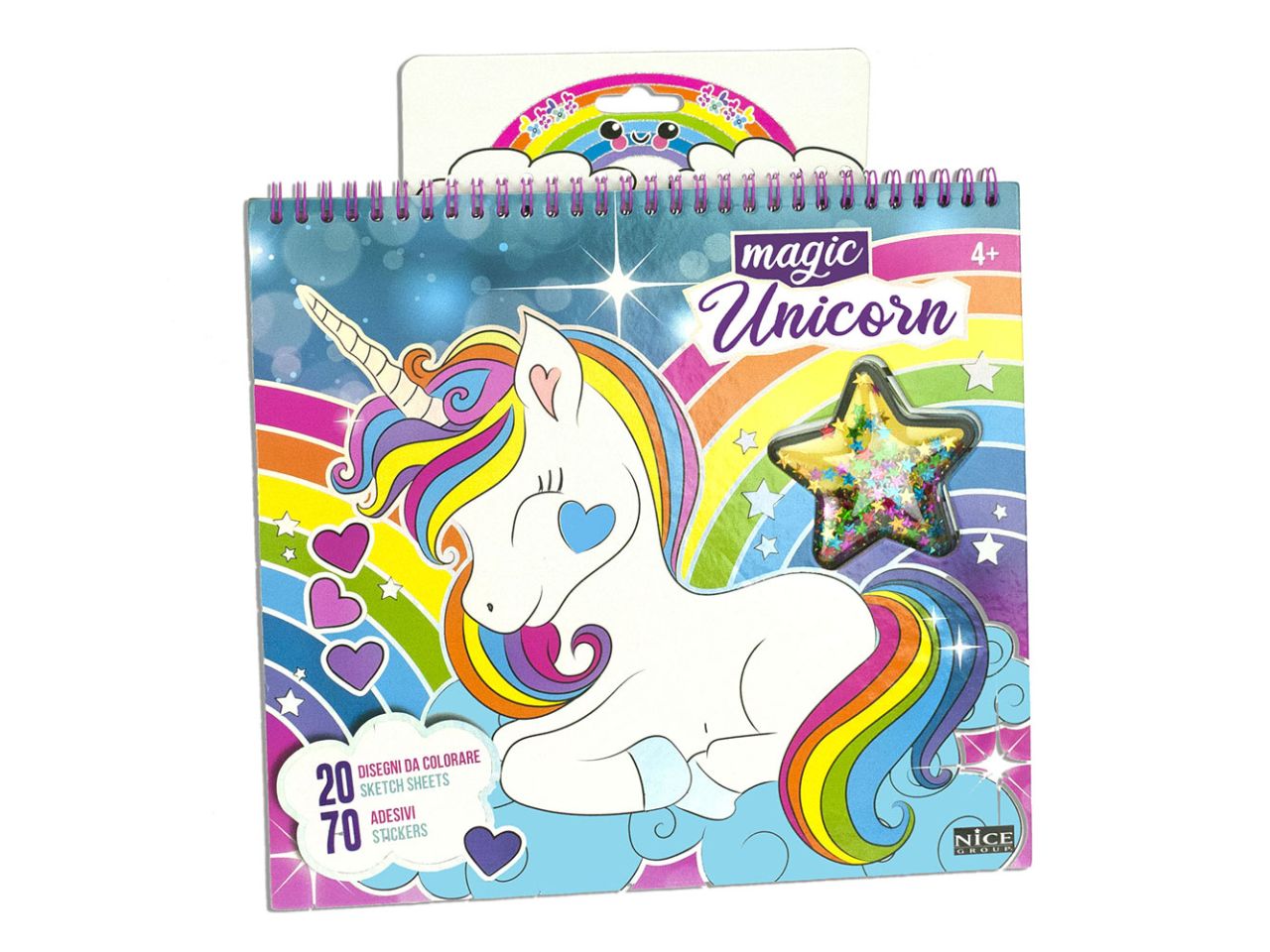 Girabrilla book magic unicorn - libro da disegno