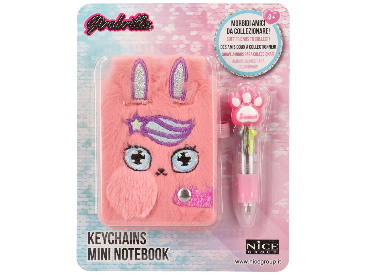 Girabrilla keychains mini notebook