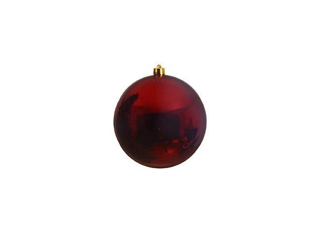Palla di Natale 14cm bordeaux lucido