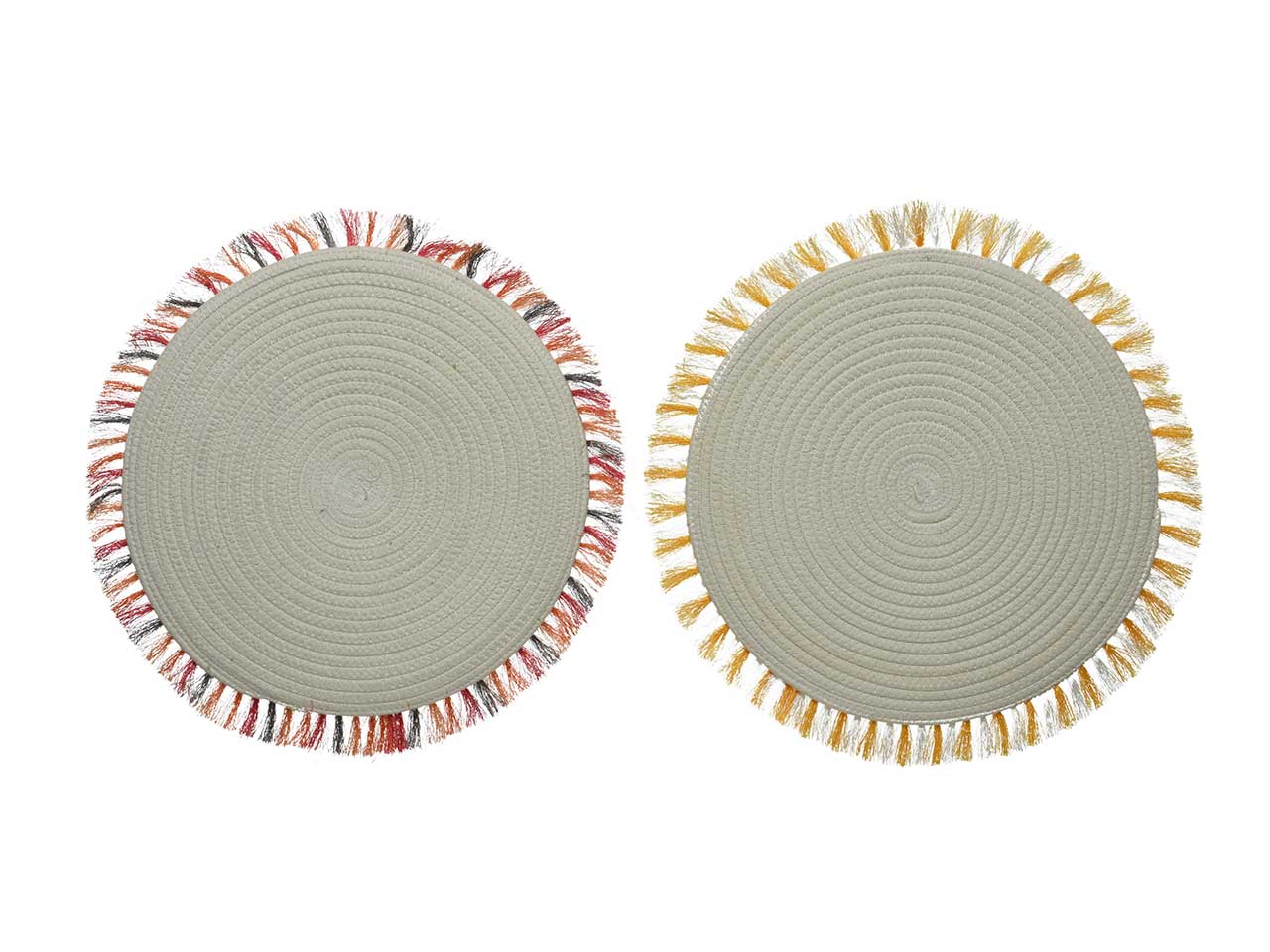 Tovaglietta cotone d38cmc/frange 825383