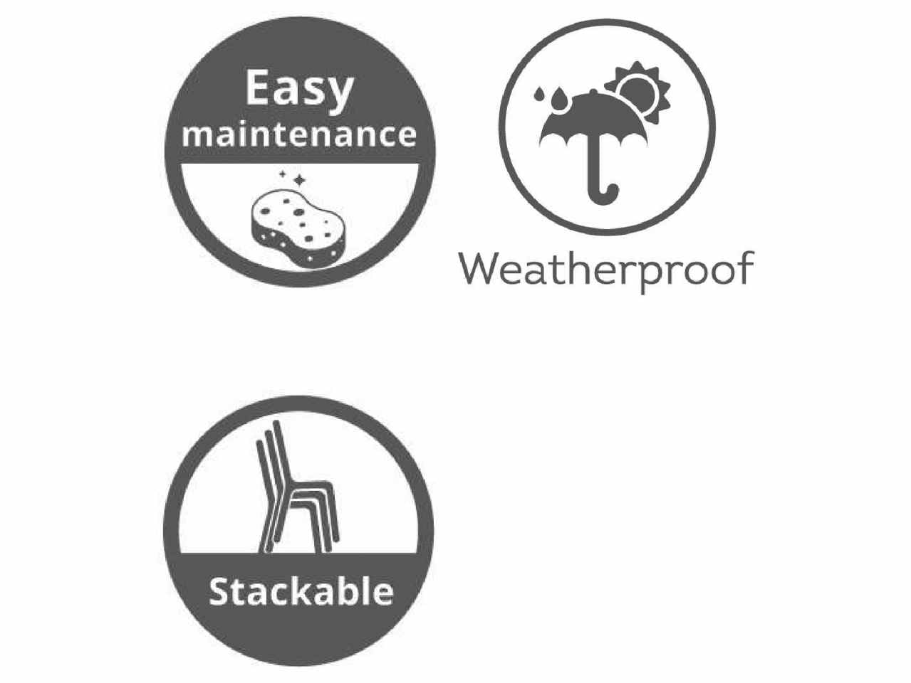 Sedia boston pp 55x60x79cm 9806405$