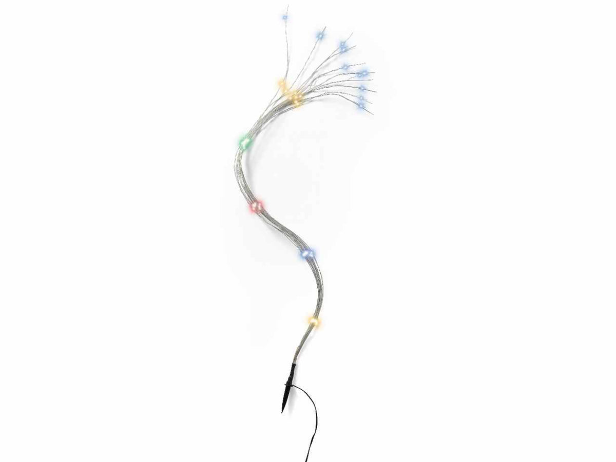 Catena luci 40 micro led 40cm multicolor con funzionamento a batteria uso esterno $
