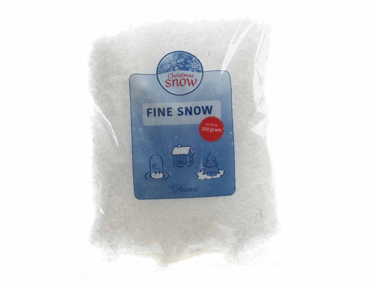 Neve artificiale 28x20x4cm bianca