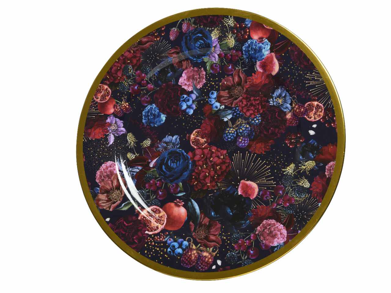 Sottopiatto d.33cm con bordo oro