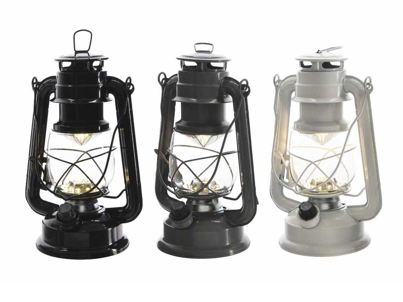 Lanterna led da campo per interrno ed esterno colore led bianco caldo dimensioni led 5mm numero di batterie 2 con 15 lampadine alimentazione a batteria autonomia 30 ore 3 colori assortiti d.11.5xh.24cm