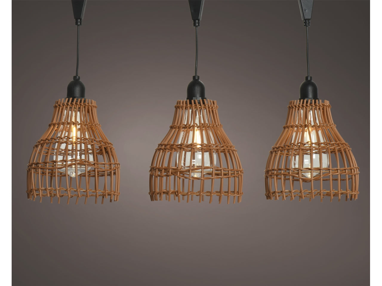 Catena Luminosa da Esterno con 5 Lampadine Bianco Caldo, 2m - Collegabili fino a 20 Luci - Stile Etnico, Impermeabilità IP44 - Kaemingk