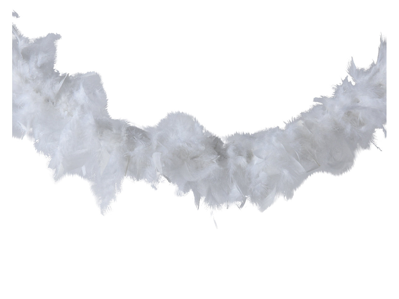 Boa di piume bianco 150x13x altezza 13cm