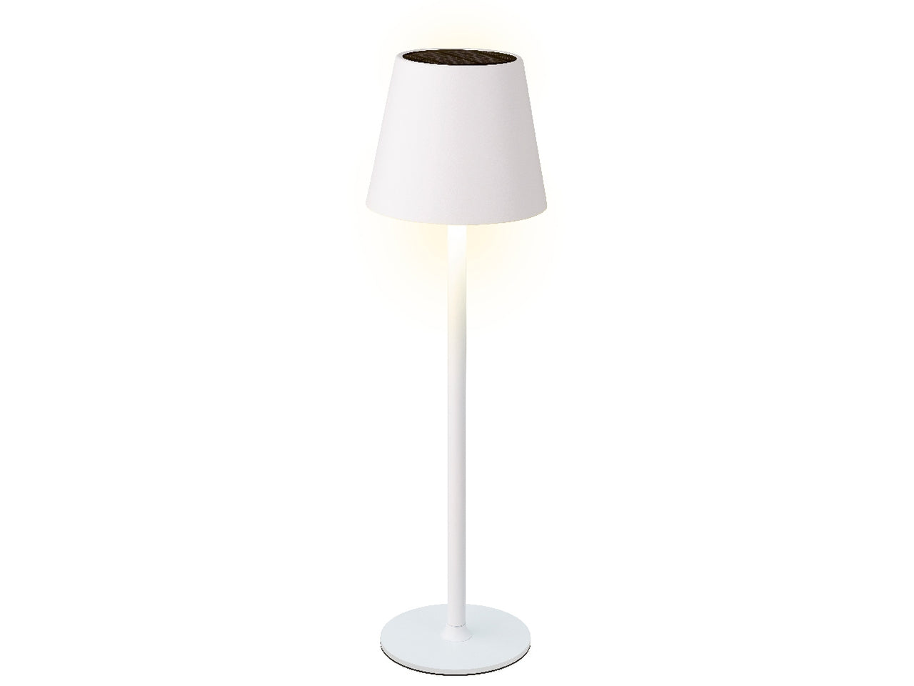 Lampada da tavolo sol metal biancad.11xh.37cm