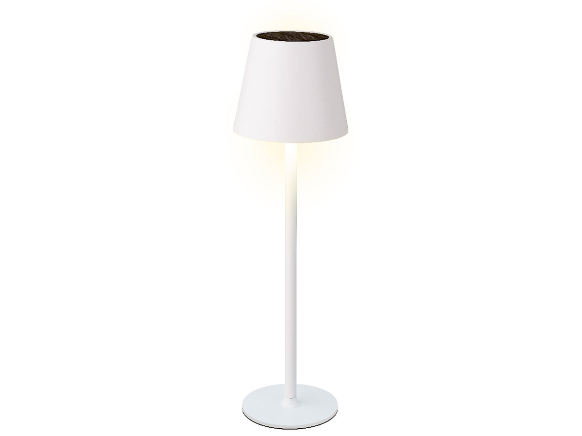 Lampada da tavolo sol metal biancad.11xh.37cm
